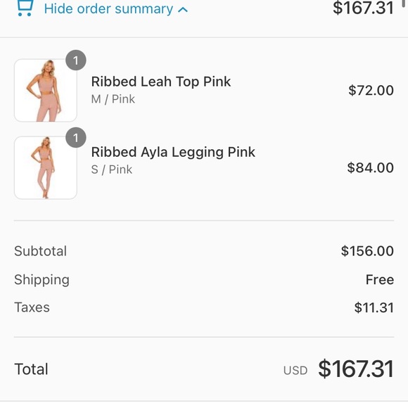 Beach Riot Ribbed Leah top, Ayla Legging Pink - Picture 7 of 9